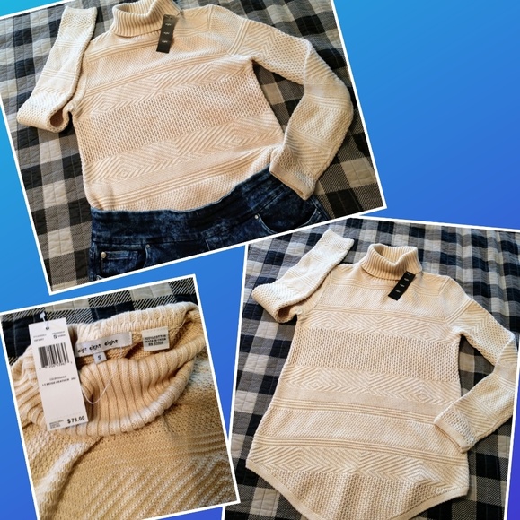 eight eight eight Sweaters - New ivory turtleneck S textured eight eight eight